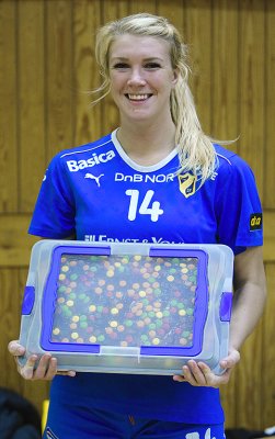 Linda Guttormsen With Her Birthday Cake. Happy Birthday, Linda!