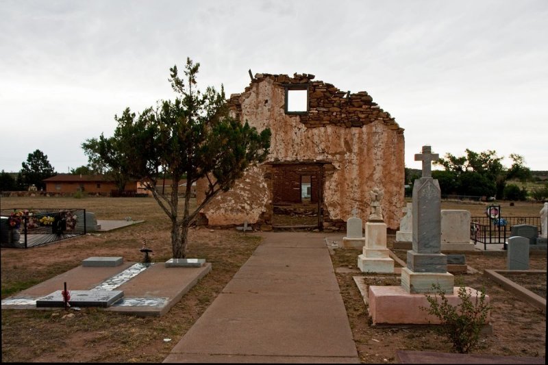 Abandoned church near Santa Rosa, NM