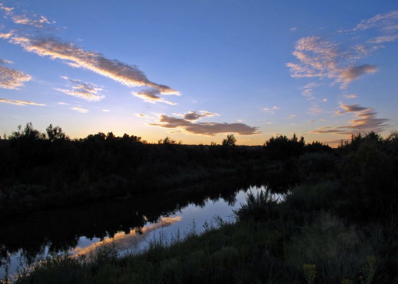 Sunset from the Mesilla Valley Bosque State Park