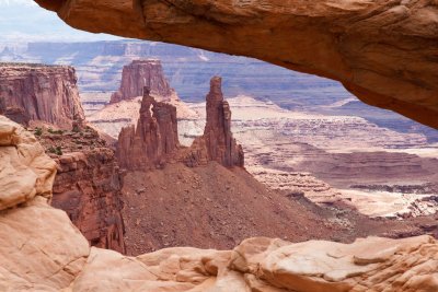 Canyonlands -- looking through Mesa arch