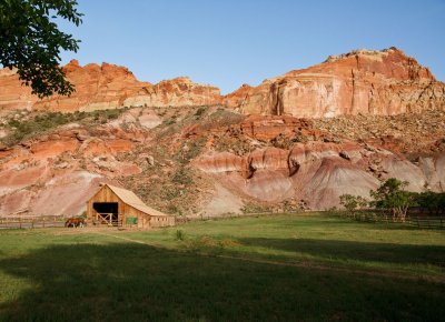 Capitol Reef -- restored barn of early Morman settler family