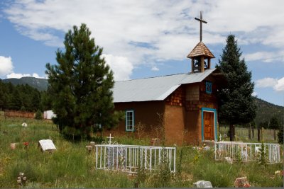 Still active rural church along highway 434 north of Mora, NM