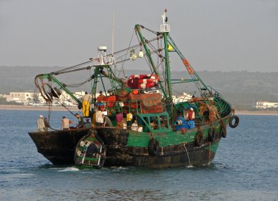 Commercial fishing boat