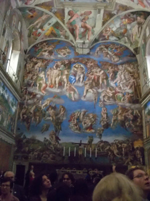 Sistine Chapel...don't take pictures in here!