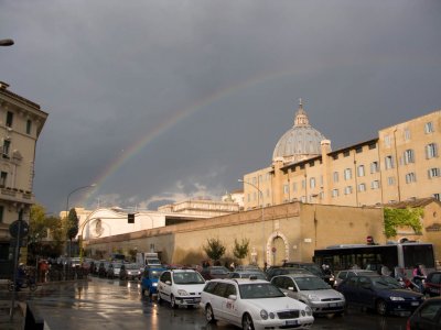 Rainbow over St Peter's