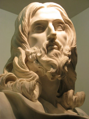 St Sebastian - Bust of Jesus by Bernini