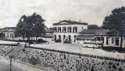 Railway station Enschede early 1900