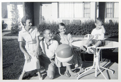 Dad, mom, Dan and a family friend, Bartlesville, OK