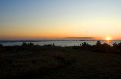 Sunset view from the house.