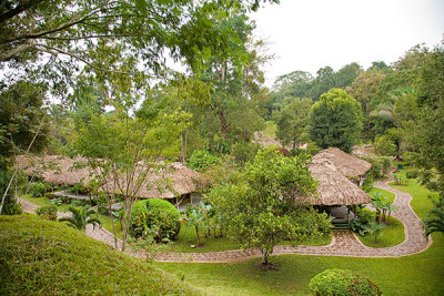 Chan Chich Lodge from other side.