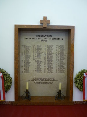 Denkmal Ersten Welt Krieg auf Hohensalzburg