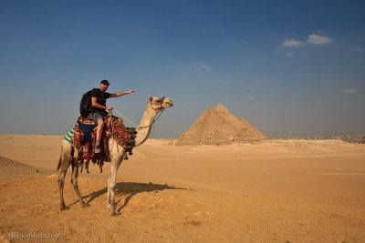 Great pyramid and Sphinx Giza