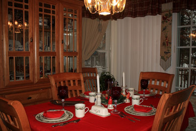 Christmas Eve Dinner TableDecember 24, 2008