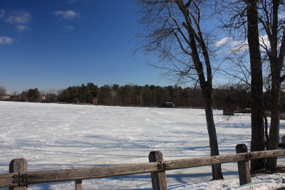 Snow Covered Lake<BR>February 24, 2009