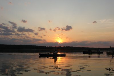 Kayaking Sunset<BR>June 6, 2009