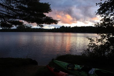 Kayaking Sunset<BR>September 18, 2009