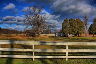 Farm Landscape in HDR<BR> November 27, 2010