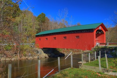 Covered Bridge in HDR<BR>October 13, 2012