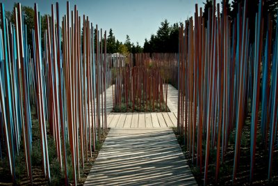 LE JARDIN DES BATONS BLEUS (ENSEMBLE) DE  CLAUDE CORMIER