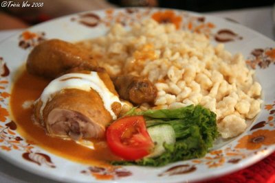 Hungarian Dinner - Chicken Paprikas