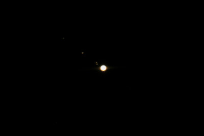 Planet Jupiter and her 4 largest moons