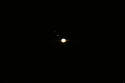 Another try of planet Jupiter and her largest moons- .5 billion miles from Earth