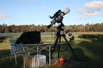 Field setup at the November, 2008,  Snake Valley Astro Camp