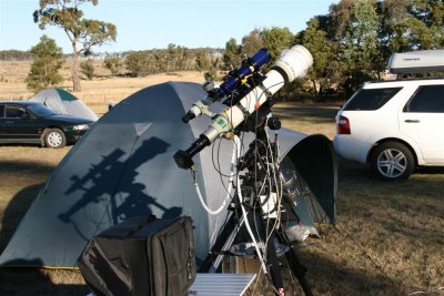 Field setup at the March 2009 SVAA Camp