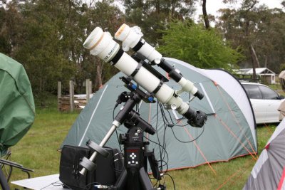 Snake Valley field setup, October 2009.