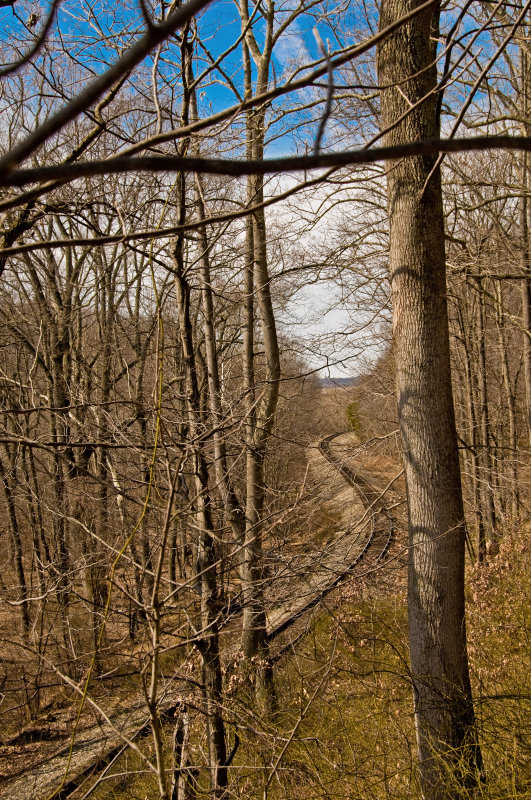 Mid-Winter Railroard Tracks at Bull Run Mountain, VA