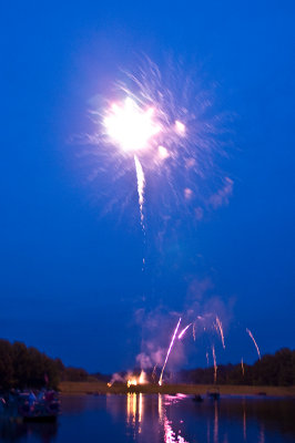 Fireworks on Lake Montclair