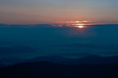 Sunrise from Shenandoah National Park, Virginia