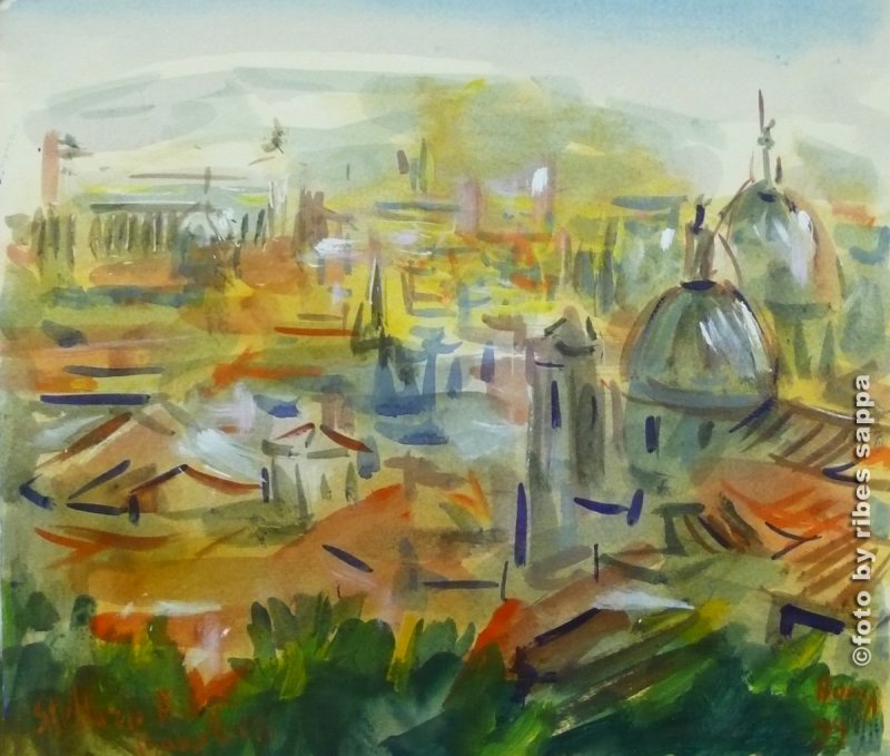 Tetti romani, by Stellario Baccellieri 1999