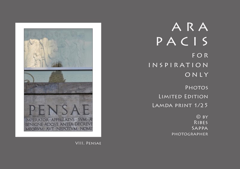 ARA PACIS FOR INSPIRATION ONLY Front