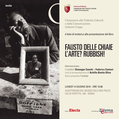 Presentazione Invito Fausto Delle Chiaie. l'Arte? Rubbish!