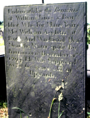 Remains of William James.