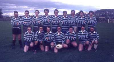 Tim Rygbi Porthaethwy . Menai Bridge Rugby team 80s