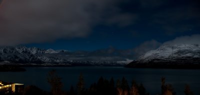 The Remarkables at night