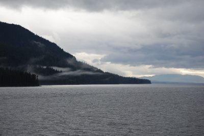 Looking west
