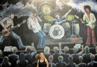 Erin Crowley at Mural