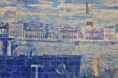 Azulejos-afbeelding van Lissabon