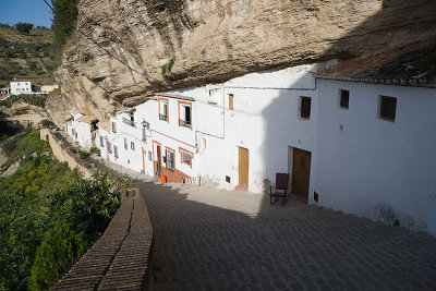Cave houses built into cliff