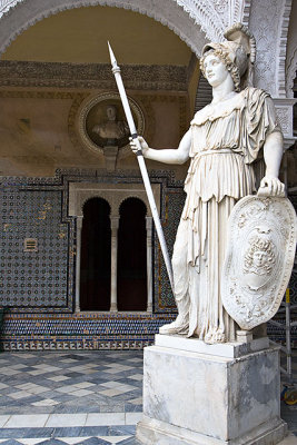 Statue of Athene (Greek, 5th C BC), Casa de Pilatos