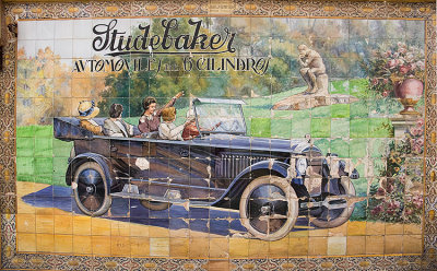 Old tiled advertisement (20th C)