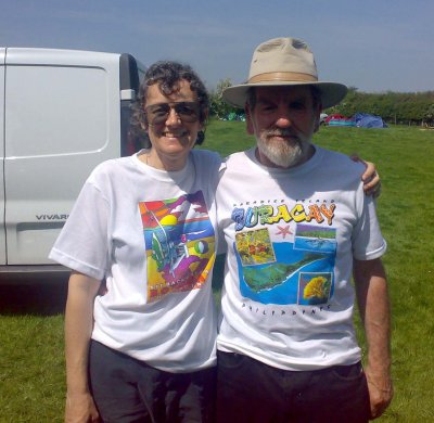 wearing our other honeymoon t-shirts - thanks Dave