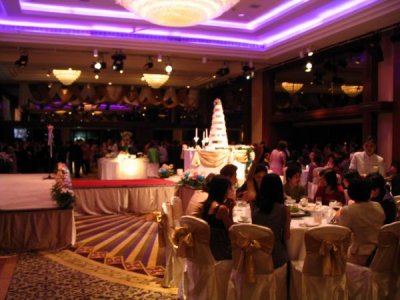 Main room of the Marriott Bangkok ballroom, we had the entire floor it seemed by the end
