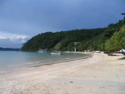 Another resort's beach