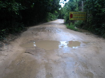 Local road, this time in good condition