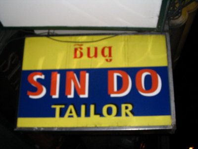 Sin Do, as you do in Bangkok...