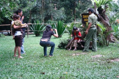 Taman Safari Indonesia - we didn't hold the boa